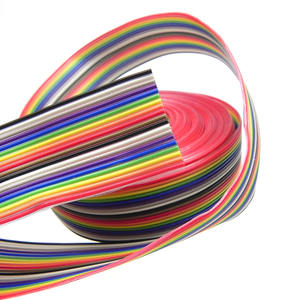 Op maat gemaakte regenboogkleurige flexibele IDC-kabelassemblage voor moederbordmachine - Product Image 2