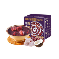 Pasokan Pabrik Grosir Siap Sajikan Taro Cha Cha Dessert Susu Kelapa Campuran Kacang & Sago Camilan Manis Asia untuk Dewasa & Anak-Anak
