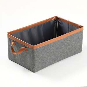 Factory Price Clothing Storage <b>Basket</b> with Steel Frame Bedroom Organizer for Closet - Product Image 3