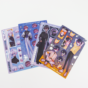 แผ่นสติกเกอร์สไตล์เกาหลีโออีเอ็มสำหรับวารสารบรรจุภัณฑ์สมุดภาพและโครงการวัฒนธรรมค้าปลีกแบบกำหนดเอง - Product Image 3