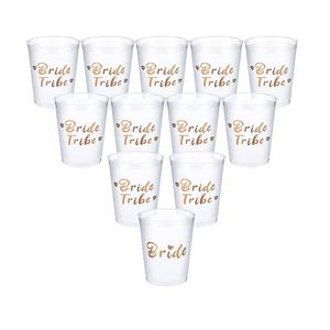 Gobelets flexibles givrés incassables avec logo personnalisé, réutilisables, pour décorations de fête, gobelets en plastique personnalisés, cadeaux de mariage modernes - Product Image 3