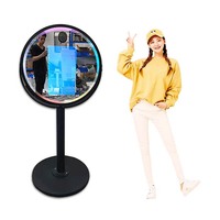 Producto innovador Gold Spark Light Magic Mirror Photo Booth Alquiler con lámpara de luz de relleno Manual