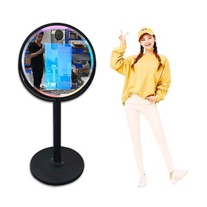 Producto innovador Gold Spark Light Magic Mirror Photo Booth Alquiler con lámpara de luz de relleno Manual - Product Image 2