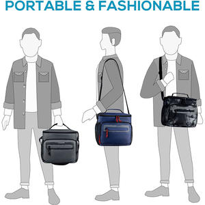 High Quality 16 <b>Cans</b> <b>Cooler</b> Bag Insulated Dual Compartment Lunch Bag With Soft Leakproof Liner Leakproof PEVA Picnic Bag - Product Image 4