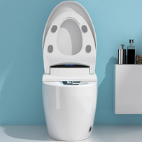 WC intelligent japonais 110V/220V en porcelaine avec bidet à siphon automatique à capteur européen et cuvette intelligente, compatible siphon en P/S