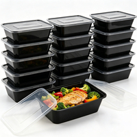 Boîte en plastique transparente rectangulaire jetable personnalisable pour emballages alimentaires à emporter