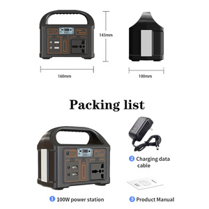 Station d'alimentation portable Eg012Li 100W 76.8Wh Batterie au phosphate de fer lithium avec sortie AC/DC/USB Légère 1kg pour le camping - Product Image 5