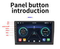 Radio para Auto con Pantalla Táctil Completa 2.5D de 7/9/10 Pulgadas, 2 Din, WIFI, Navegación Android, RAM de 2GB, ROM de 64GB, Universal, para Android Auto
