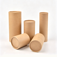 Boîte ronde en carton en gros, boîte circulaire vide, tube en papier kraft biodégradable, emballage écologique, tube en papier de haute qualité