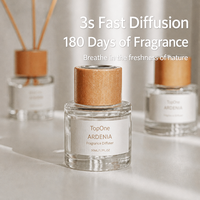 Diffuseur de parfum minimaliste TopOne avec bouchon en bois de hêtre naturel 50 ml, parfum d'ambiance longue durée, huile essentielle pour le salon