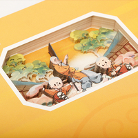 2025 nuevo cuaderno A5 personalizado de negocios 3D Kung Fu personaje de dibujos animados pegamento suministros de oficina empresa manualidades de papel personalizadas
