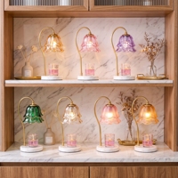 Lampe chauffe-cire en verre à motif cloche, personnalisable en usine, sans flamme, diffuseur d'aromathérapie, lampe de table pour décoration intérieure et cadeau