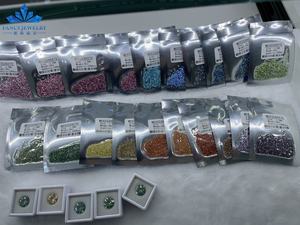 Atacado nova pedra preciosa champanhe vermelho verde rosa cinza preto azul colorido moissanite moissanite diamante pedra solta - Product Image 5