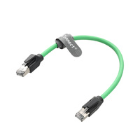 Câble Ethernet industriel Cat5e 100 Mbps en plastique avec connecteurs coudés, haute flexibilité pour chaînes de guidage, automatisation, robots, AGV, caméras