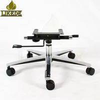 Base de chaise de bureau pivotante en métal chromé à 5 étoiles, pièces de rechange pour chaise de direction, de gaming ou de conférence, OEM