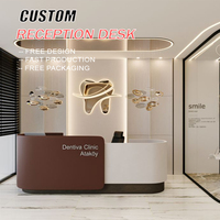 Comptoir de caisse pour magasin de vêtements, comptoir de réception moderne et simple pour salon de beauté, en promotion