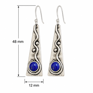 Orecchini pendenti curvi rossi da donna, stile vintage, per uso quotidiano, accessori per le orecchie - Product Image 5