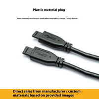 Câble d'extension personnalisé tout plastique Type-C mâle-mâle, testé, interface antistatique et résistante aux rayures 2.0 3.0