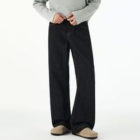 Jeans amples à jambes larges pour hommes - Pantalons en denim respirants et écologiques pour le printemps/l'automne - Streetwear - Mode tendance - Pantalons de style urbain