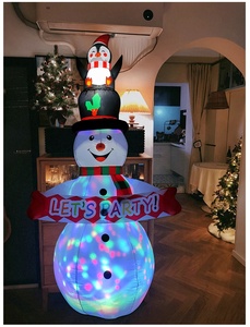 Khổng lồ <span class=keywords><strong>Inflatable</strong></span> Santa Claus <span class=keywords><strong>Snowman</strong></span> đồ trang trí Giáng sinh Đảng ánh sáng ban đêm ngoài trời Vườn đồ chơi năm mới Xmas trang trí nội thất - Product Image 3