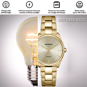 Montre-bracelet pour femme personnalisée OEM, mouvement Citizen, bracelet en acier inoxydable, blanc, bleu, vert, chargeur Eco-Light, fabriqué en Chine - Product Image 4