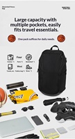 Sac à dos de basketball en gros, sac de sport, mochila deportiva, grande capacité avec compartiment pour ballon, pour hommes, femmes, entraînement et sports d'équipe