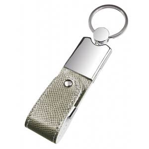 Memoria USB de Cuero Plateado de 16 GB con Diseño de Llavero, Cuerpo Metálico, Almacenamiento Duradero - Product Image 2