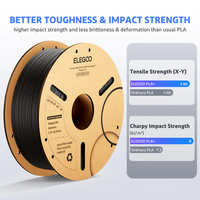 Filament ELEGOO PLA+ en gros, 1,75 mm, bobine de 1 kg, haute résistance, PLA Plus, filament pour imprimante 3D, multicolores, pour impression 3D FDM
