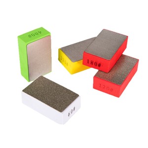 Almohadilla de pulido de diamante de grano 60, 120, 180, 320, 400 para recortar y desbarbar bordes de cerámica, mármol y piedra - Product Image 1