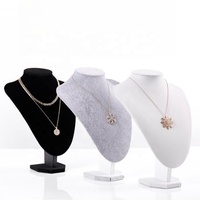 Vente en gros ensemble de présentoir de produit support collier pendentif chaîne affichage mannequin bijoux buste pour spectacle