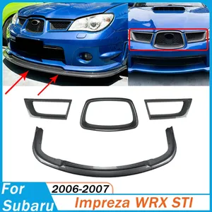 Pour Impreza WRX STI 2006-2007 : Kit Carrosserie Complet (Calandre Avant, Lame de Pare-chocs Sport) et Accessoires de Modification Extérieure - Product Image 1
