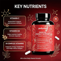 Complément Alimentaire en Capsules à Haute Concentration de Vitamine C, D3 et Complexe B pour un Mode de Vie Actif et des Soins de Bien-être (Marque Privée)