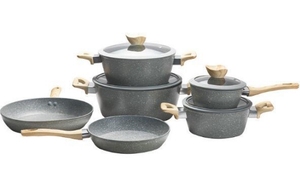 Buen PRECIO DEL FABRICANTE <span class=keywords><strong>DE</strong></span> China, juego <span class=keywords><strong>de</strong></span> <span class=keywords><strong>sartenes</strong></span> y ollas <span class=keywords><strong>de</strong></span> cocina casera <span class=keywords><strong>de</strong></span> <span class=keywords><strong>aluminio</strong></span>, variedad recubierta antiadherente - Product Image 3