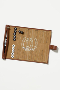 Fabricant professionnel Ensemble de backgammon enroulable de voyage Backgammon en cuir à défilement exquis - Product Image 6