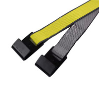 Sangles de treuil robustes Force Brand de 2 po, jaunes, 30 pi, pour remorque à plateau avec crochet plat, capacité de 3335 lb, en polyester durable