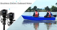 Moteur de remorquage électrique DC 48V 3,6 CV 800 Watts, moteur hors-bord, moteur hors-bord pour petit bateau de pêche, vente directe