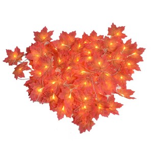Top Seller LED stringa di luce artificiale autunno foglia d'acero pianta decorativa per la fotografia di matrimonio vacanze di natale simulato