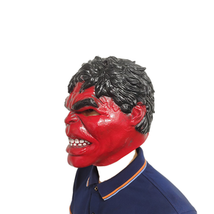 Al por mayor látex rojo <span class=keywords><strong>Hulk</strong></span> casco máscaras realistas Cosplay nuevo Avenger superhéroe disfraz para fiesta de Halloween - Product Image 4