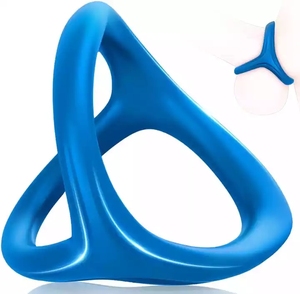 2022 yeni erkek seks oyuncak 3 in 1 horoz halka Ultra yumuşak sıkı horoz halka silikon Penis halka erkekler için - Product Image 4