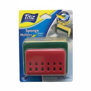 Spugna e gruccia per pulire per organizzare i tuoi prodotti per la pulizia della cucina - Product Image 1