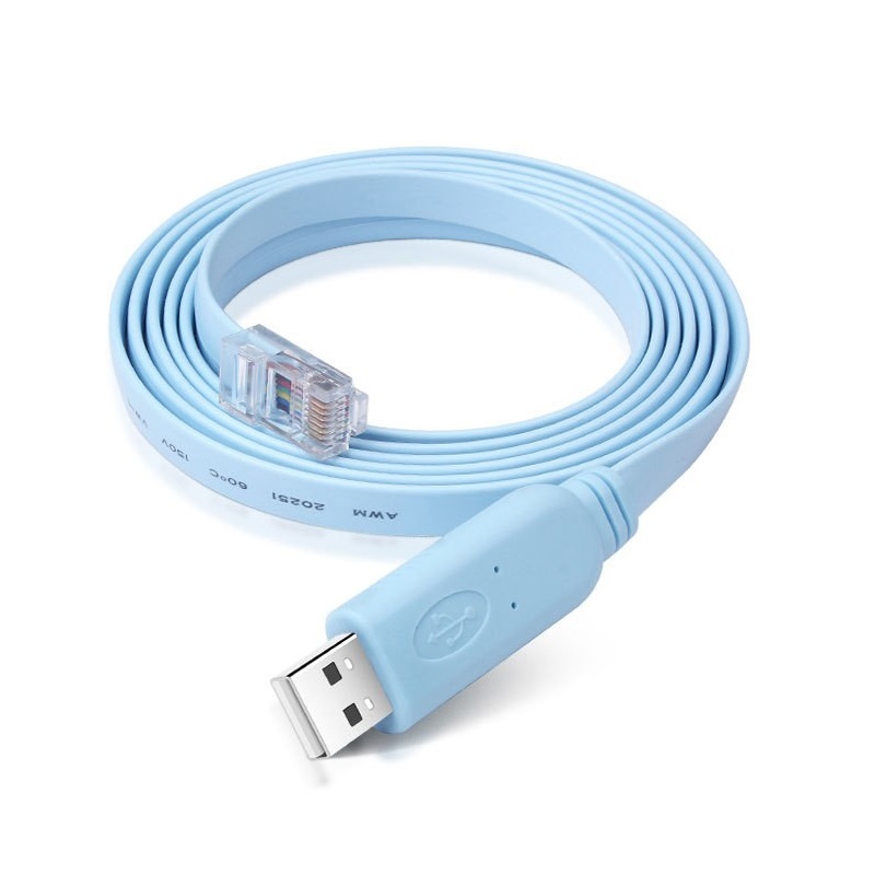 Câble Console USB Vers RJ45 - Pour Débogage Réseau, Configuration Routeurs/switchs - Longueurs 180/300/500 Cm - 11