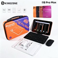 Tablet PC KINGZONE I18 Pro Max 10.1 Inch Android 15 Laris Manis dengan Keyboard dan Mouse 16G+1TB Tablet untuk Anak dan Dewasa Dilengkapi Tas
