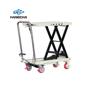 HangCha 300kg CE aprobado compacto semieléctrico tijeras mesa elevadora móvil <span class=keywords><strong>Mini</strong></span> plataforma hidráulica para operaciones comerciales - Product Image 5