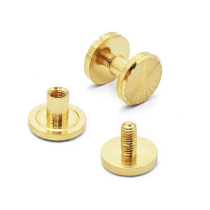 Tornillos <span class=keywords><strong>Chicago</strong></span> de aluminio de cabeza plana para manualidades en cuero, cinturones y bolsos - Product Image 4