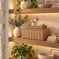 Boîtes et paniers de rangement décoratifs avec couvercles, bacs de rangement de bureau, adaptés aux chambres de bébé, aux coiffeuses et aux chambres à coucher