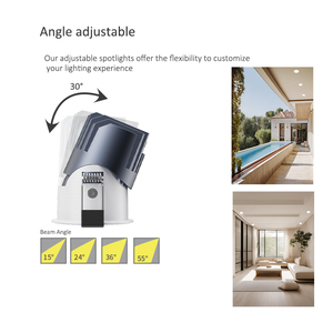 Có thể điều chỉnh Downlight trần ánh sáng lõm nhôm Spotlight 5W 7W 8W 10W 12W 25W 35W ba đầu IP65 dẫn xuống ánh sáng - Product Image 2