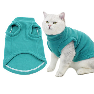 Gilet chaud d'hiver pour chat, bleu lac, vêtements décontractés pour animaux de compagnie, pour Ragdoll Sphynx, petite et moyenne taille - Product Image 1