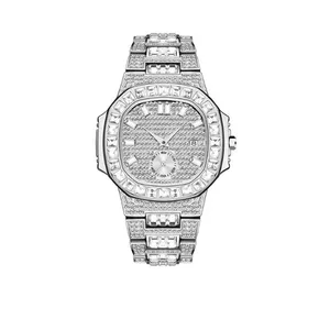 Blues RTS 7 Colors Luxury Fully New Trending 18K Gold Watch Men Chronograph Waterproof Steel Full Diamond Watch