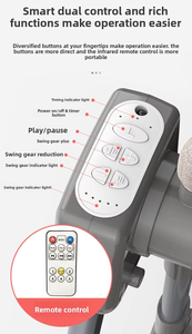 Berceau mobile pour nouveau-né, lit d'appoint réglable, berceau multifonctionnel pliable électrique pour chambre à coucher et salon - Product Image 4
