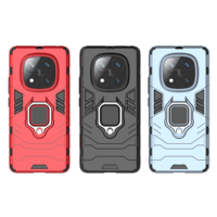 Coque Antichute Renforcée pour Redmi Note 14 Pro 13 12 11 10, Matériau PC Antichoc avec Bague Support, Accessoire Téléphone Portable